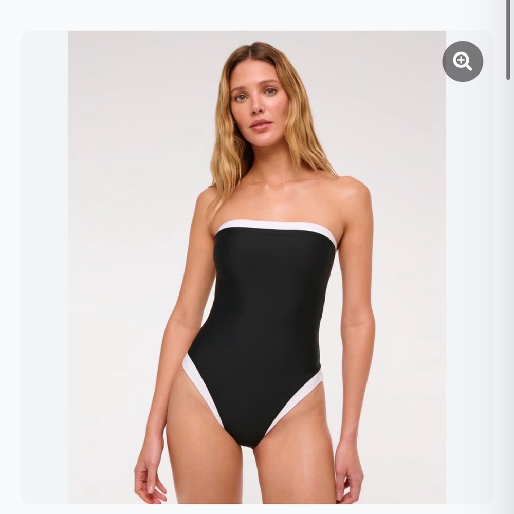 Abercrombie & Fitch Marina Black and White One-Piece Swimsuit